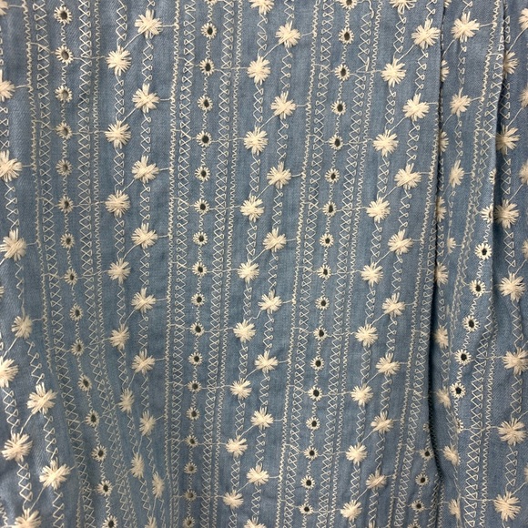 Gal Meets Glam Quinn Chambray Eyelet Dress - Picture 6 of 8